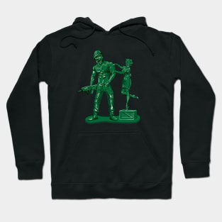 Green Army Man Vaccine Hoodie